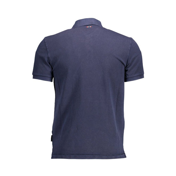 Napapijri Blue Cotton Men Polo Shirt