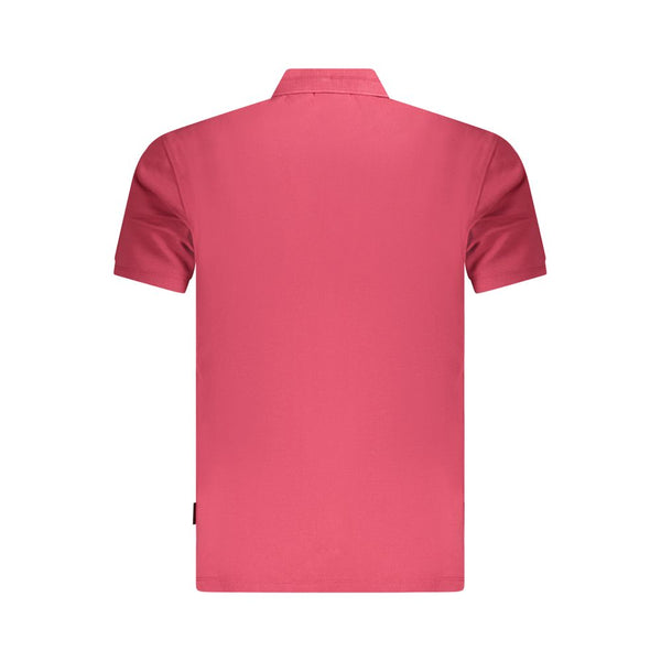 Napapijri Red Cotton Men Polo Shirt