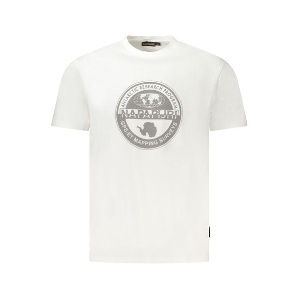 Napapijri White Cotton Men T-Shirt