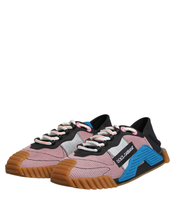 Dolce & Gabbana Multicolor Lace Up Low Top NS1 Sneakers Shoes