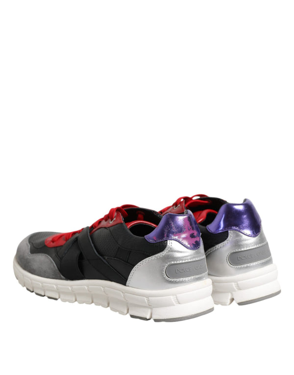 Dolce & Gabbana Multicolor Lace Up Low Top Men Sneakers Shoes