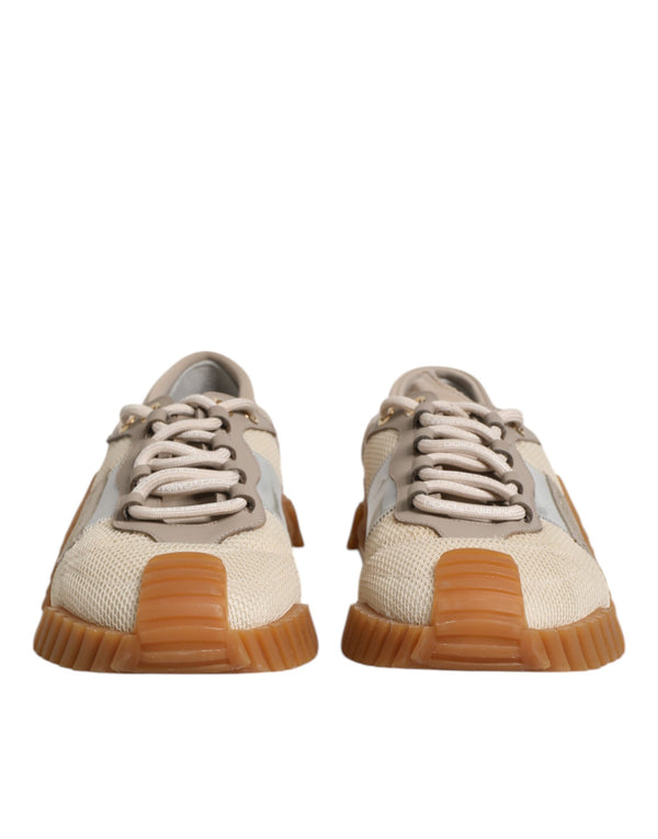 Dolce & Gabbana Multicolor Lace Up Low Top NS1 Sneakers Shoes