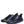Dolce & Gabbana Dark Blue Leather Low Top Men Sneakers Shoes
