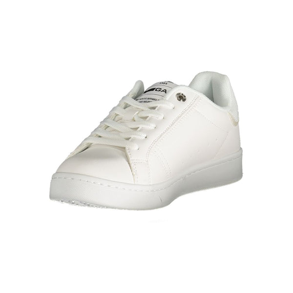 Gas White Polyester Women Sneaker