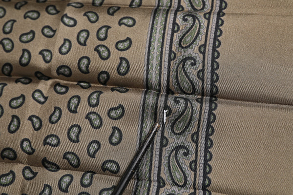 Dolce & Gabbana Brown Printed Neck Warmer Men Foulard Scarf