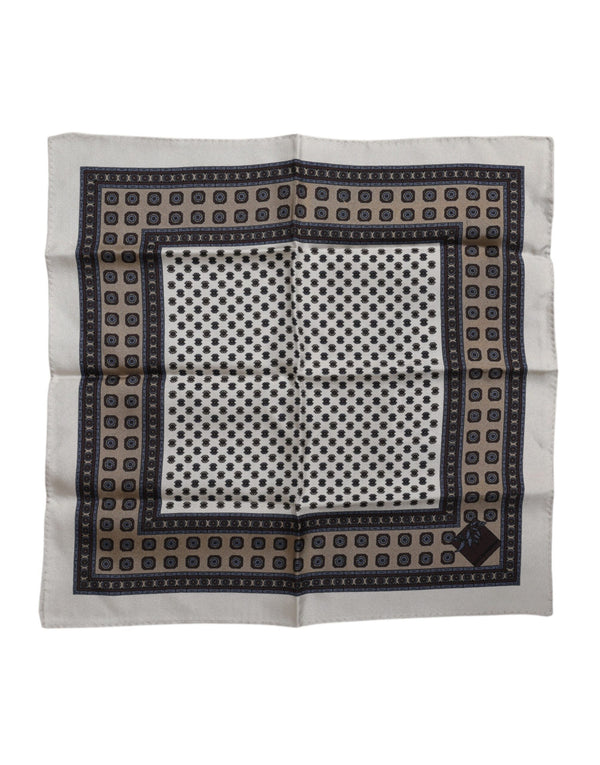 Dolce & Gabbana Multicolor Patterned Square Men Foulard Scarf