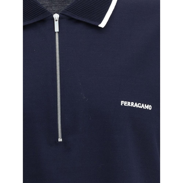 Ferragamo Zip Polo Shirt