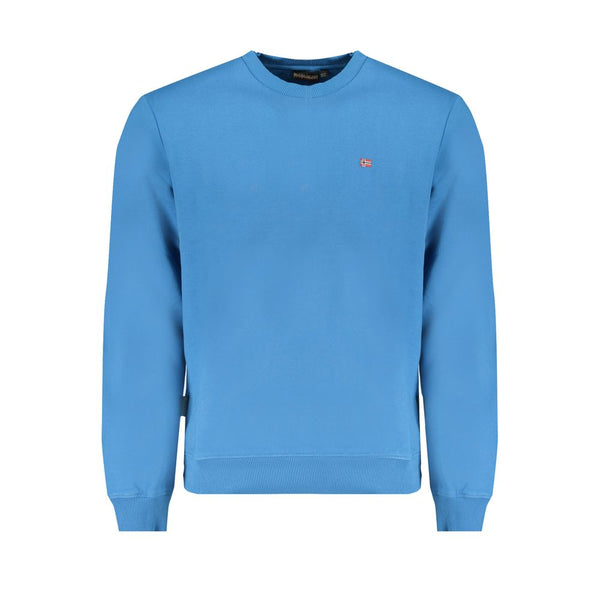 Napapijri Blue Cotton Men Sweater