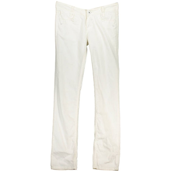 Blend White Cotton Women's Jeans