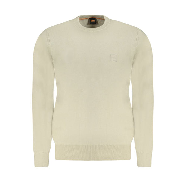Hugo Boss Beige Cotton Sweater