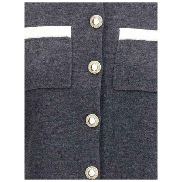 Self-Portrait Contrast collar Cardigan