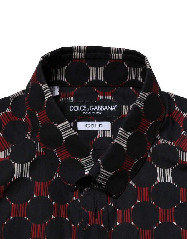 Dolce & Gabbana Multicolor Cotton GOLD Long Sleeves Shirt