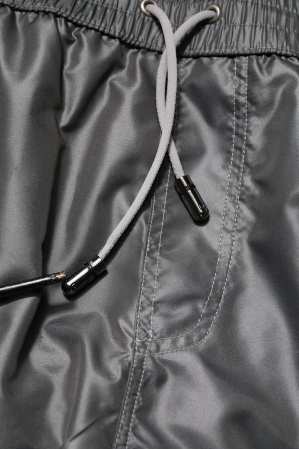 Dolce & Gabbana Gray Polyester Mid Waist Casual Bermuda Shorts