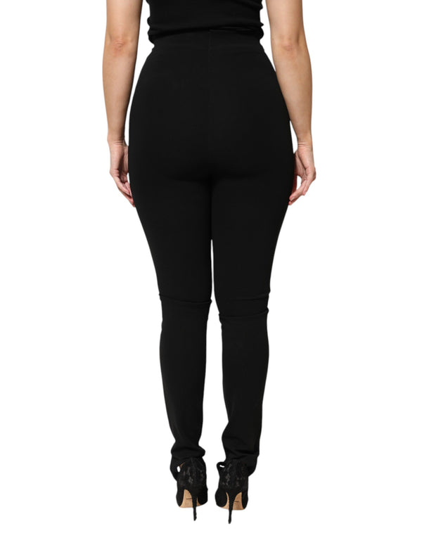 Dolce & Gabbana Black High Waist Skinny Pants