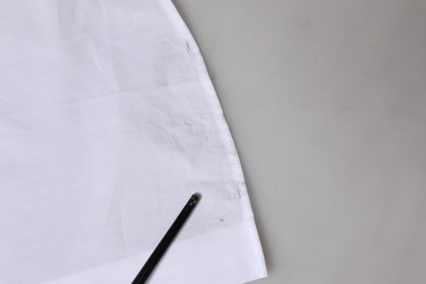 Dolce & Gabbana White Cotton Collared Short Sleeves Top