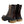Dolce & Gabbana Brown Black Leather Boots Zipper Lace Up Shoes