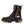 Dolce & Gabbana Brown Black Leather Boots Zipper Lace Up Shoes
