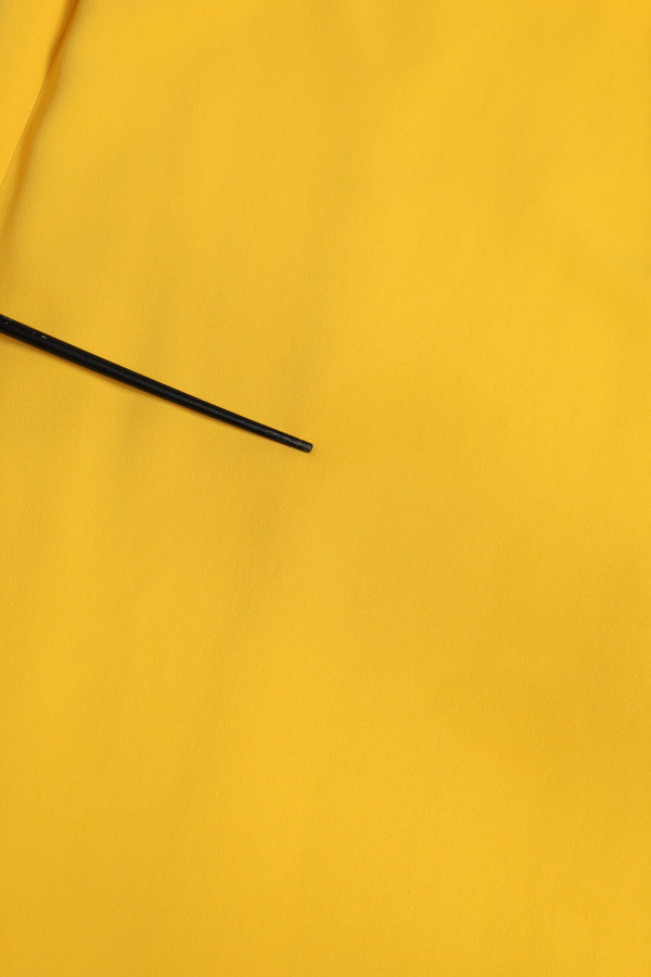 Dolce & Gabbana Yellow One Shoulder Side Slit Sheath Dress