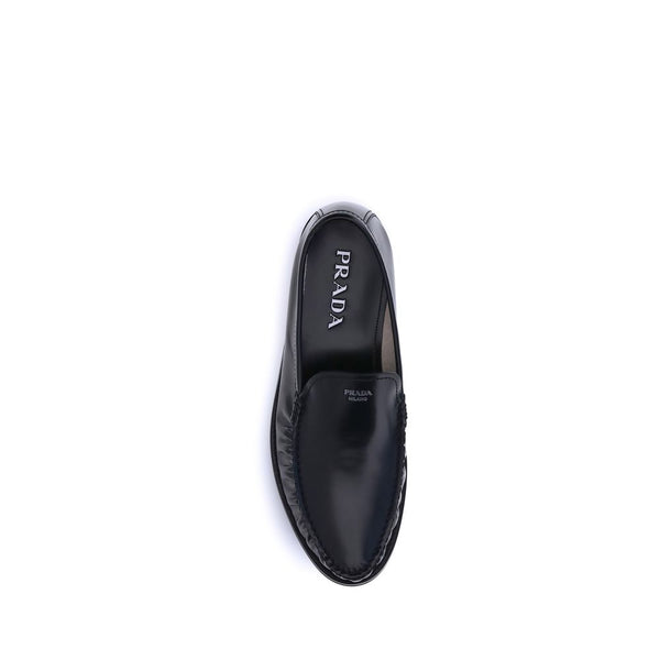 Prada Brushed Leather Loafers