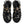 Dolce & Gabbana Black Leather Studded Ankle Strap Sandals Shoes
