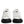 Dolce & Gabbana White Black Logo Leather Lace Up Sneakers Shoes