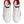 Dolce & Gabbana White Red Logo Low Top Leather Sneakers Shoes