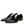 Dolce & Gabbana Black Leather Studded Derby Men Dress Shoes