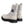 Dolce & Gabbana White Beige DG Logo Mid Calf Boots Shoes