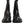 Dolce & Gabbana Black Leather Mid Calf Boots Flats Shoes