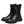 Dolce & Gabbana Black Leather Mid Calf Boots Flats Shoes