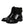 Dolce & Gabbana Black Leather Mid Calf Boots Lace Up Shoes