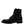Dolce & Gabbana Black Leather Mid Calf Boots Lace Up Shoes