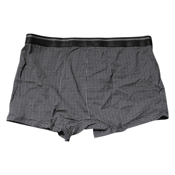 Dolce & Gabbana Gray Printed Cotton Boxer Short Underwear