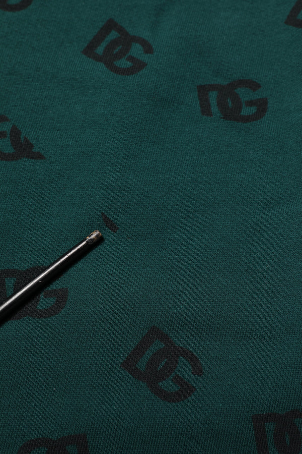 Dolce & Gabbana Green Logo Print Jogger Men Sweatpants Pants