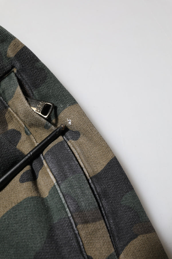 Dolce & Gabbana Brown Camouflage Cotton Men Jogger Pants