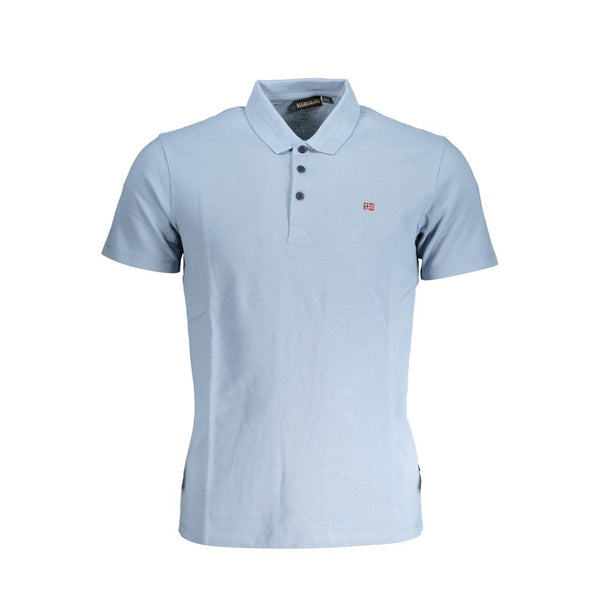 Napapijri Blue Cotton Polo Shirt