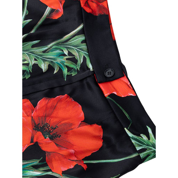 Dolce & Gabbana Bicolor Silk Skirt