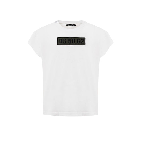 Dolce & Gabbana White Cotton T-Shirt
