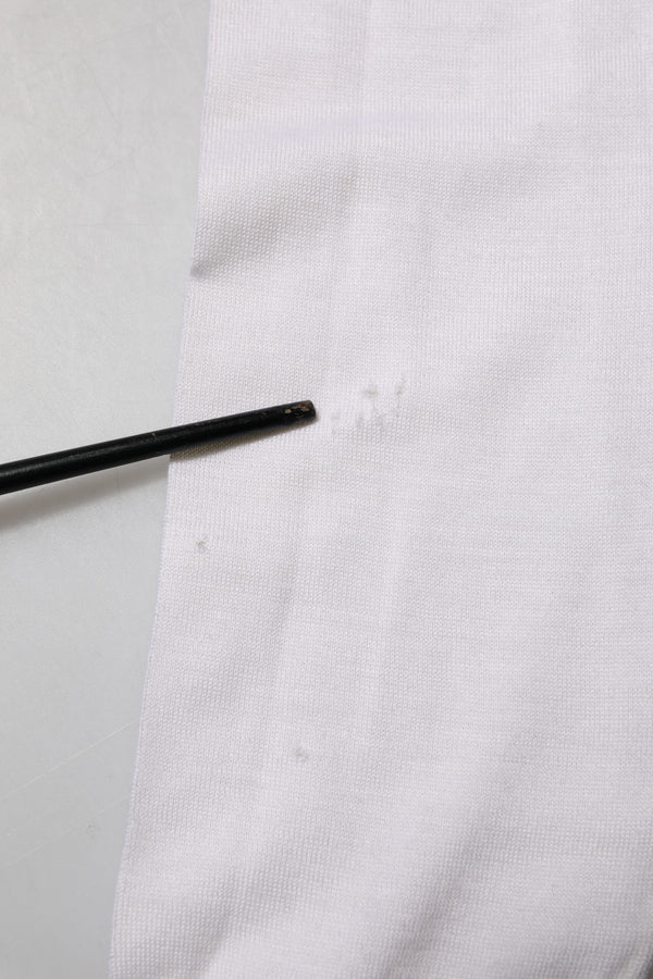 Dolce & Gabbana White Cashmere Logo V-neck Pullover Sweater