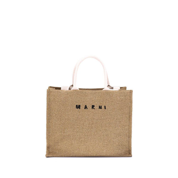 Marni Raffia-effect Tote Bag