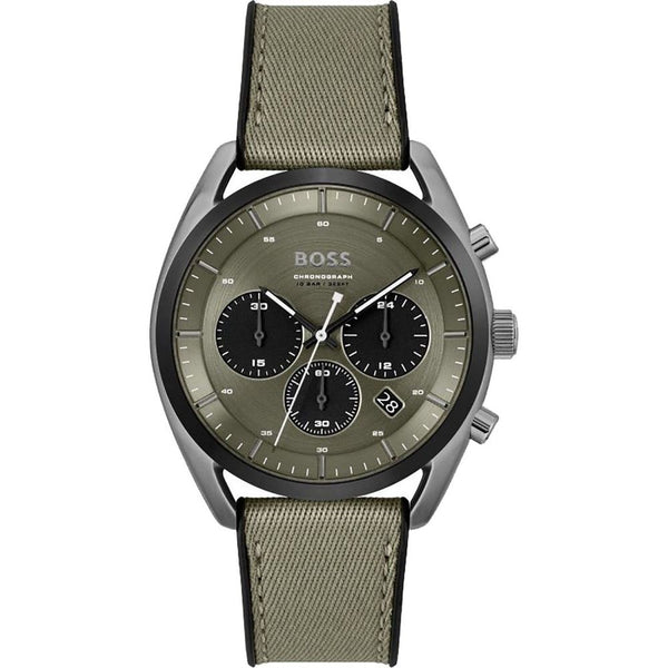 Hugo Boss Green Fabric Watch