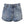 Dolce & Gabbana Blue Logo Plaque Denim Cotton Hot Pants Shorts