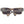 Hally & Son Brown Unisex Sunglasses