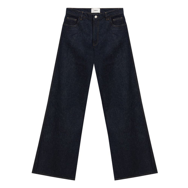 Coperni Blue Cotton High-Waisted Jean