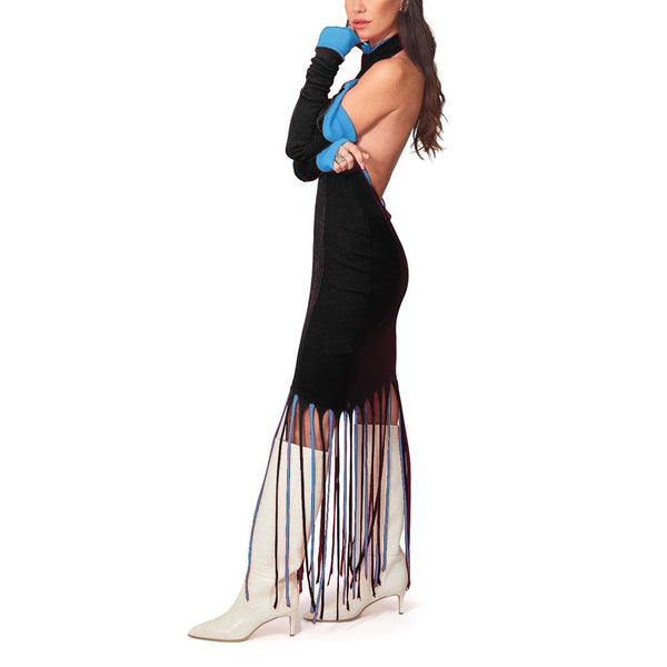 Bottega Veneta Blue Cotton Long