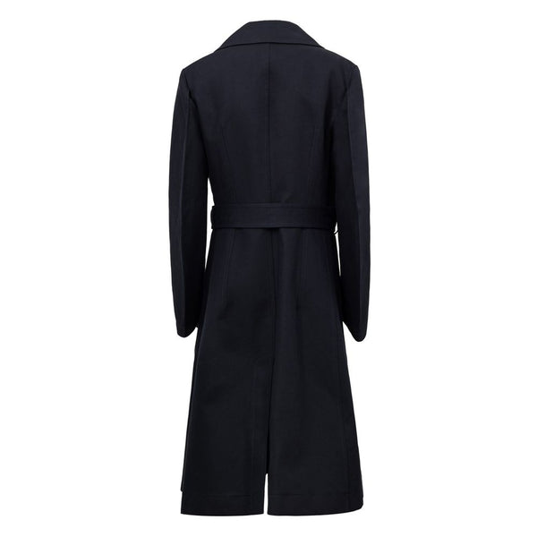 Bottega Veneta Blue Cotton Trench Coat