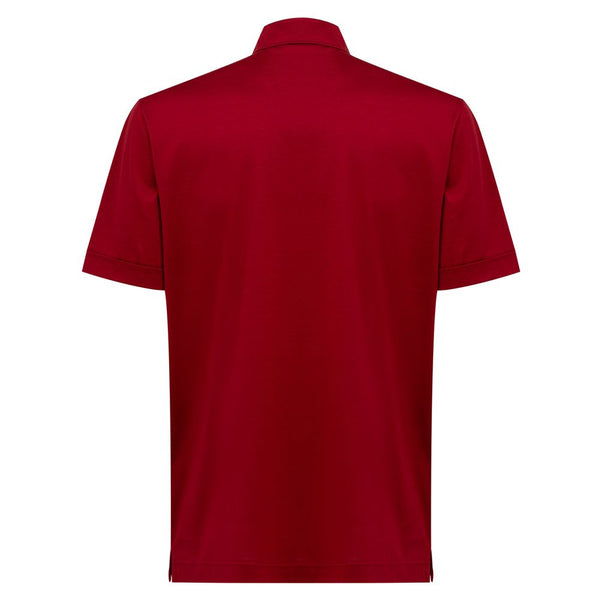 Canali Red Cotton Shirt