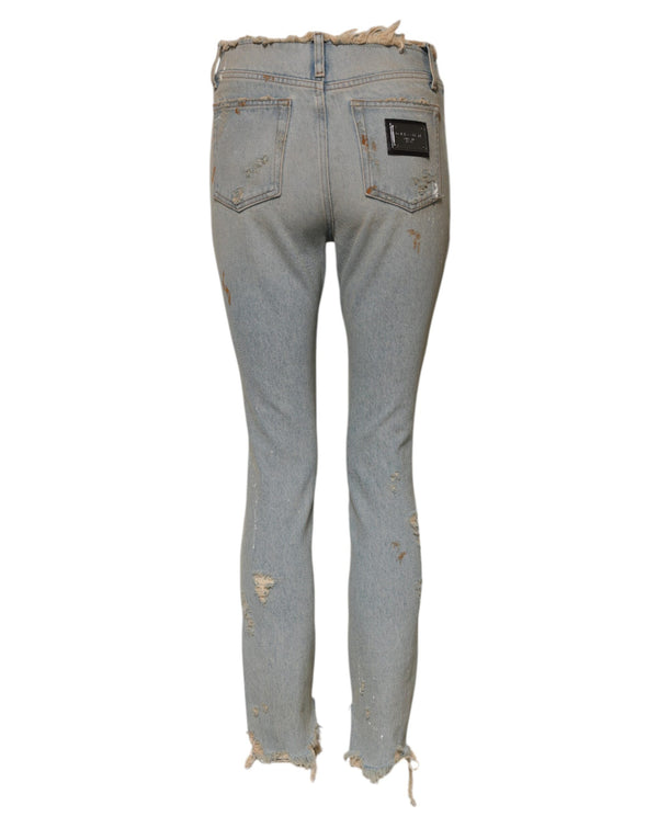 Dolce & Gabbana Light Blue High Waist Skinny Denim Jeans