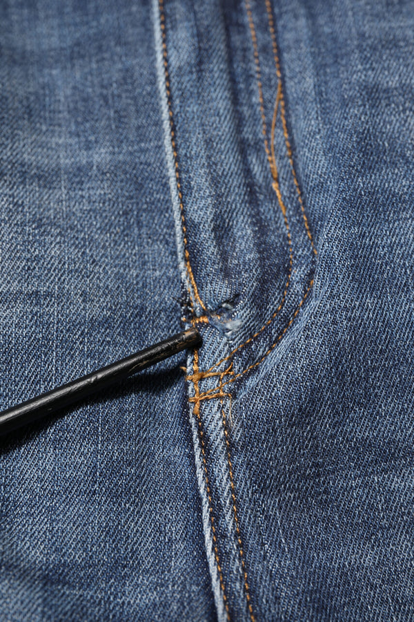 Dolce & Gabbana Blue Cotton HighWaist Skinny Denim Jeans