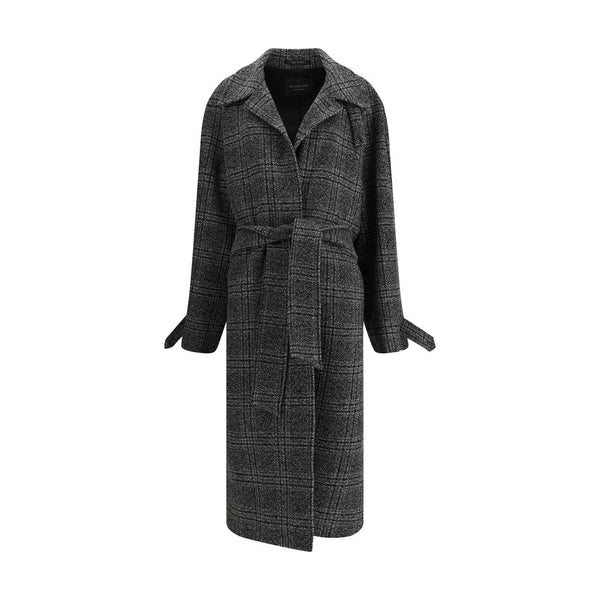 Balenciaga Check long Coat